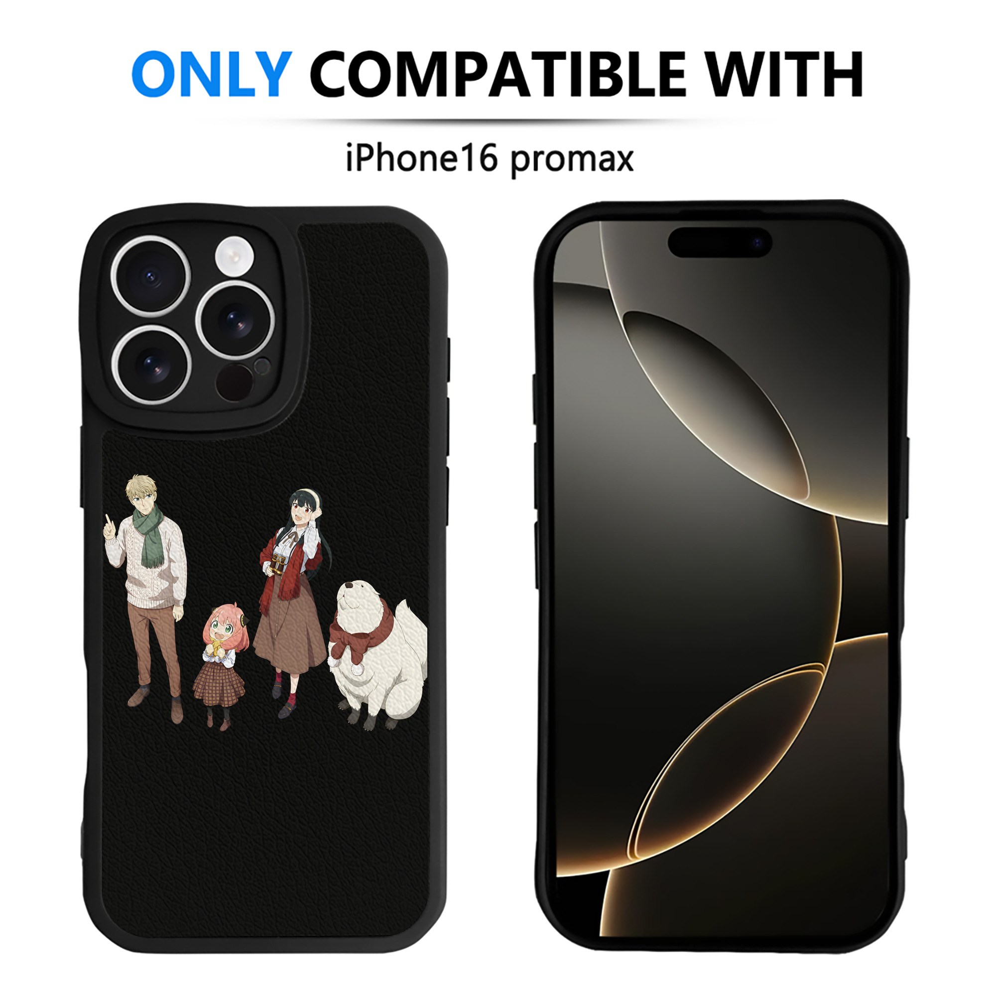 （画像用） SPY×FAMILY间谍家家酒 【iPhone 16シリーズ対応】シリコンスマホケース（レザー調） 材質：シリコン